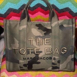 Marc Jacobs Green Camouflage Tote Bag